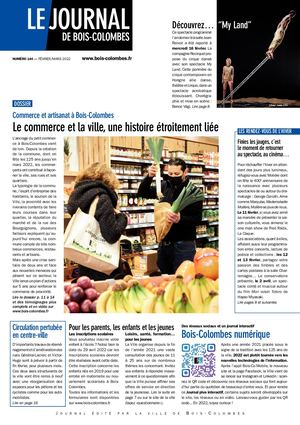 JBC n°144 Fév.-Mars 2022 - Le journal de Bois-Colombes -