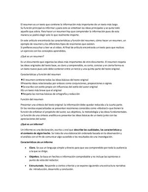 Ensayo e informé