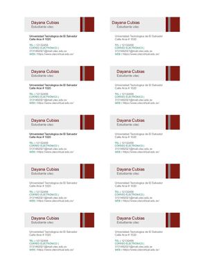 Tarjeta De Presentacion