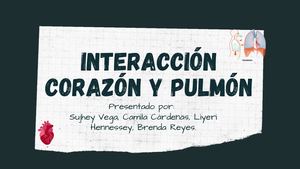Interacción Corazón Y Pulmón