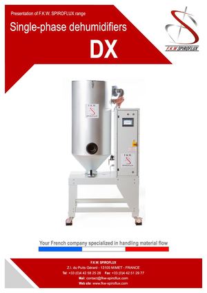 Single Phase Dehumidifers DX