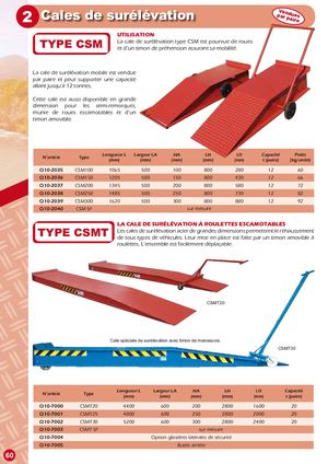 CALES DE SURELEVATION