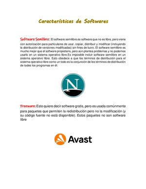Características De Softwares