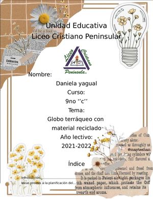 Globo Terráqueo-Daniela Yagual