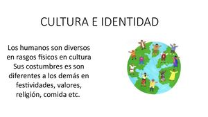 Cultura E Identidad