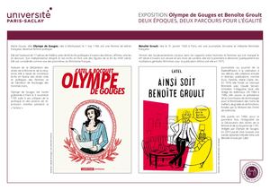EXPOSITIONOlympe de Gouges et Benoîte GroultDEUX ÉPOQUES, DEUX PARCOURS POUR L’ÉGALITÉ