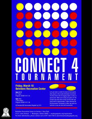 Connect 4 Tournament Flyer