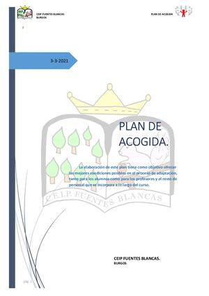 Plan De Acogida
