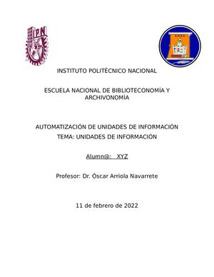 Unidades de Información