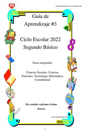 Guia De Autoaprendizaje No 3 Segundo Basico Correcciones Docx