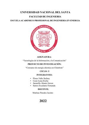 Consumo de energía eléctrica en Chimbote