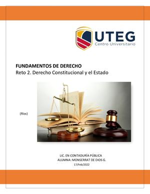 Calaméo - Reto 2.Derecho Constitucional Y El Estado