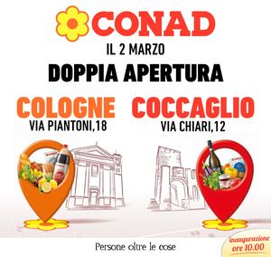 05 CONAD CONAD COLOGNE COCCAGLIO NUOVA APERTURA 2 03 2022 07 03 2022