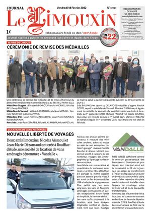 18 Fe Vrier 2022 Le Limouxin