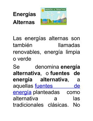 Energía Alterna