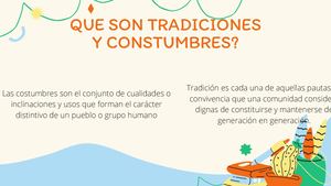 Que Son Tradiciones Y Constumbres