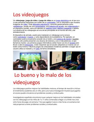 Los Videojuegos