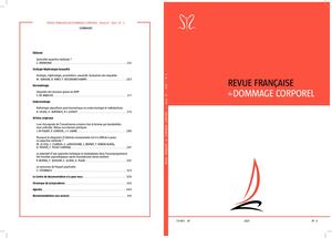 La Revue Française du Dommage Corporel - Trimestre 3 - 2021