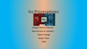 Los procesadores