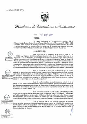 Plan Nacional De Control 2022 Pdf