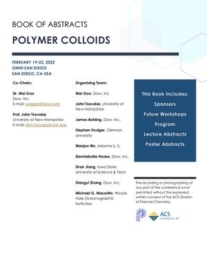 2022 Polymer Colloids Book of Abstracts