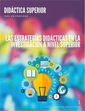 Las Estrategias Didácticas En La Investigación A Nivel Superior