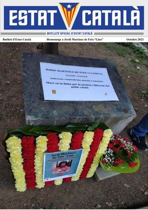 Estat Català. Butlletí Homenatge a Jordi Martinez de Foix "Lino"
