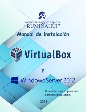 Manual de Virtual Box y Windows Server