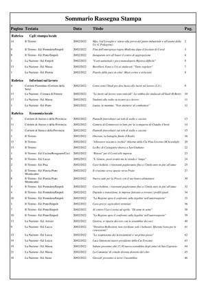 Toscana rassegna stampa 20.02.2022