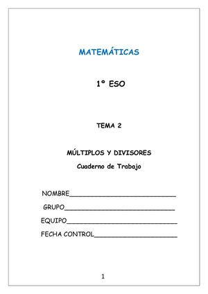 2 Los Múltiplos Y Los Divisores