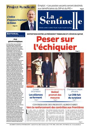 La Sentinelle Du 21 Février 2022