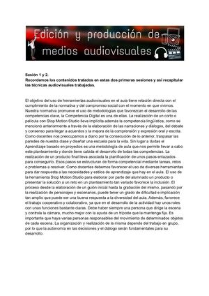 Resumen Sesiones 1 Y 2