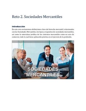 Reto 2 Derecho Mercantil