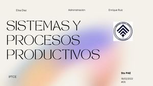 Sistemas Y Procesos Productivos