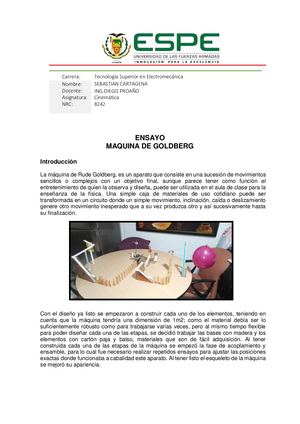Ensayo Maquina De Goldberg