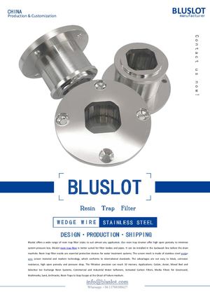 Resin Trap Filter Nozzles For Water Treatment Bluslot