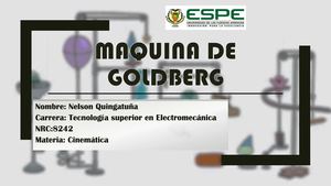 Diapositivas Maquina De Goldberg Quingatuña Nelson
