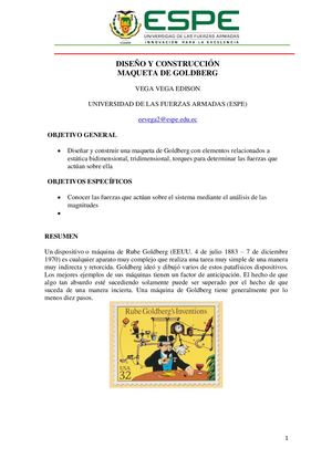 Vega Edison Maquina De Goldberg