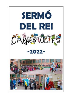 Sermó Carnestoltes 2022