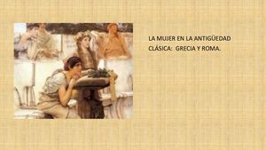 La Mujer En La Antigüedad Clásica