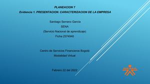 Evidencia 1 Caracterizacion De La Empresa