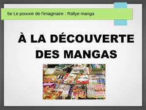 5e Diapo A La Découverte Des Mangas