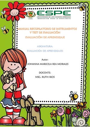 Manual De Instrumentos De Evaluación Comprimido