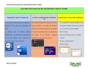 Elementos Basicos De Word
