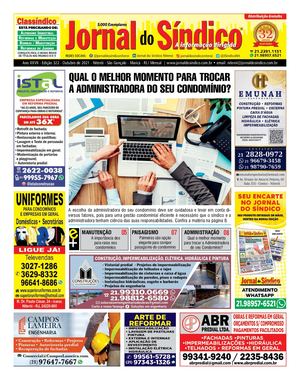 Jornal do Síndico Outubro 2021 Edicao 322