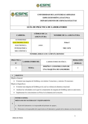 Campaña Jorge Informe Maquina De Goldberg