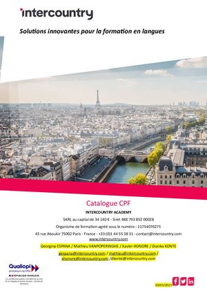 Intercountry Catalogue Cpf 2022