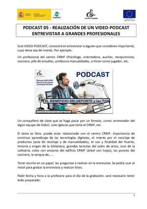 PODCAST 05 - VIDEO PODCAST ENTREVISTA