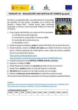 PODCAST 03 -  Noticia Terror