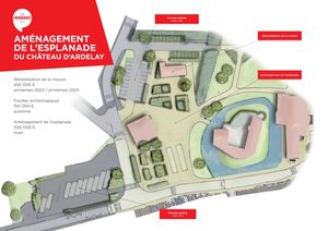 Aménagement de l'esplanade du château d'Ardelay